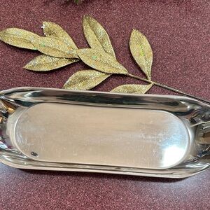 Silver Rectangular Serving Tray